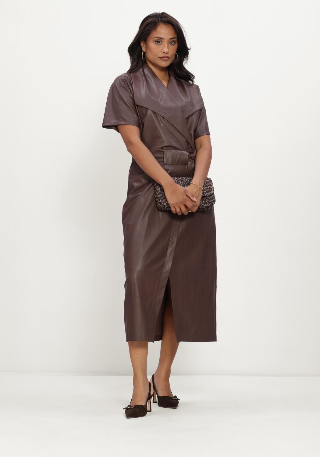 Braune CAROLINE BISS Midikleid 4105 - large