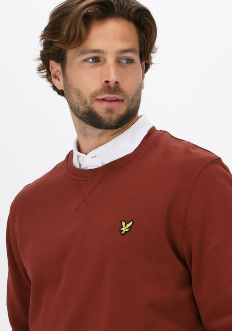 Rote LYLE & SCOTT Pullover CREW NECK SWEATSHIRT - large