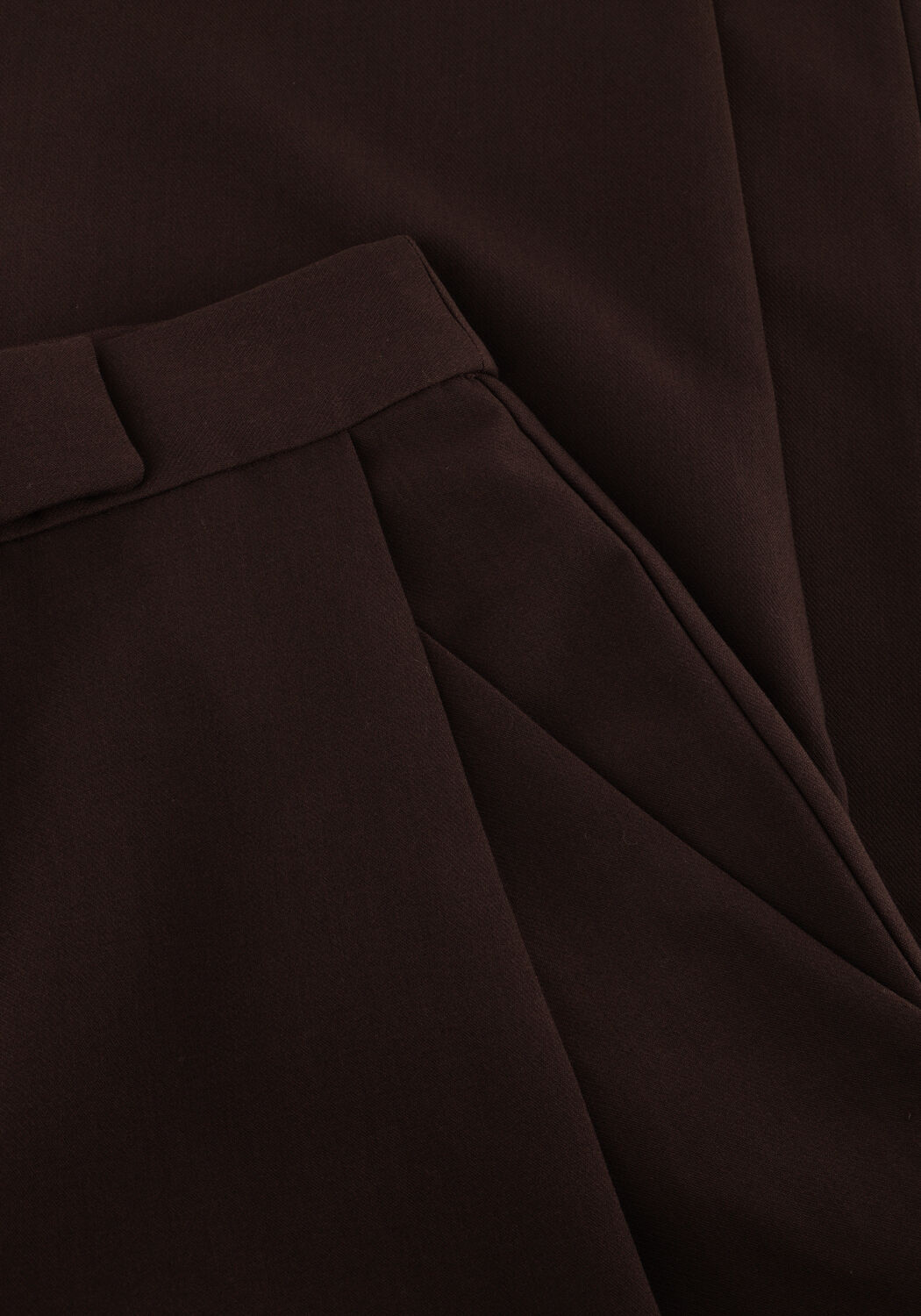 Braune CO'COUTURE Weite Hose VOLA CARROT PLEAT PANT - large