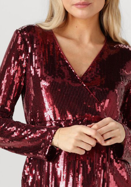 Bordeaux Y.A.S. Maxikleid YASTIO LS SEQUIN DRESS - large