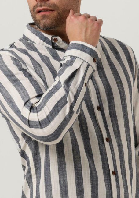 Dunkelblau ANERKJENDT Casual-Oberhemd AKLEIF L/S STRIPE SHIRT - large