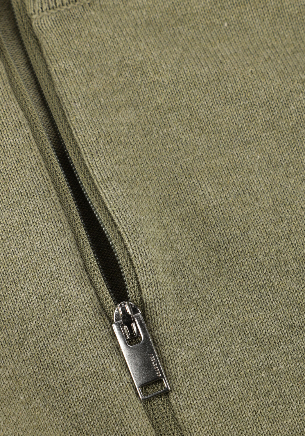 Khaki SELECTED MEN Pullover SLHBERG HALF ZIP CARDIGAN NOOS - large