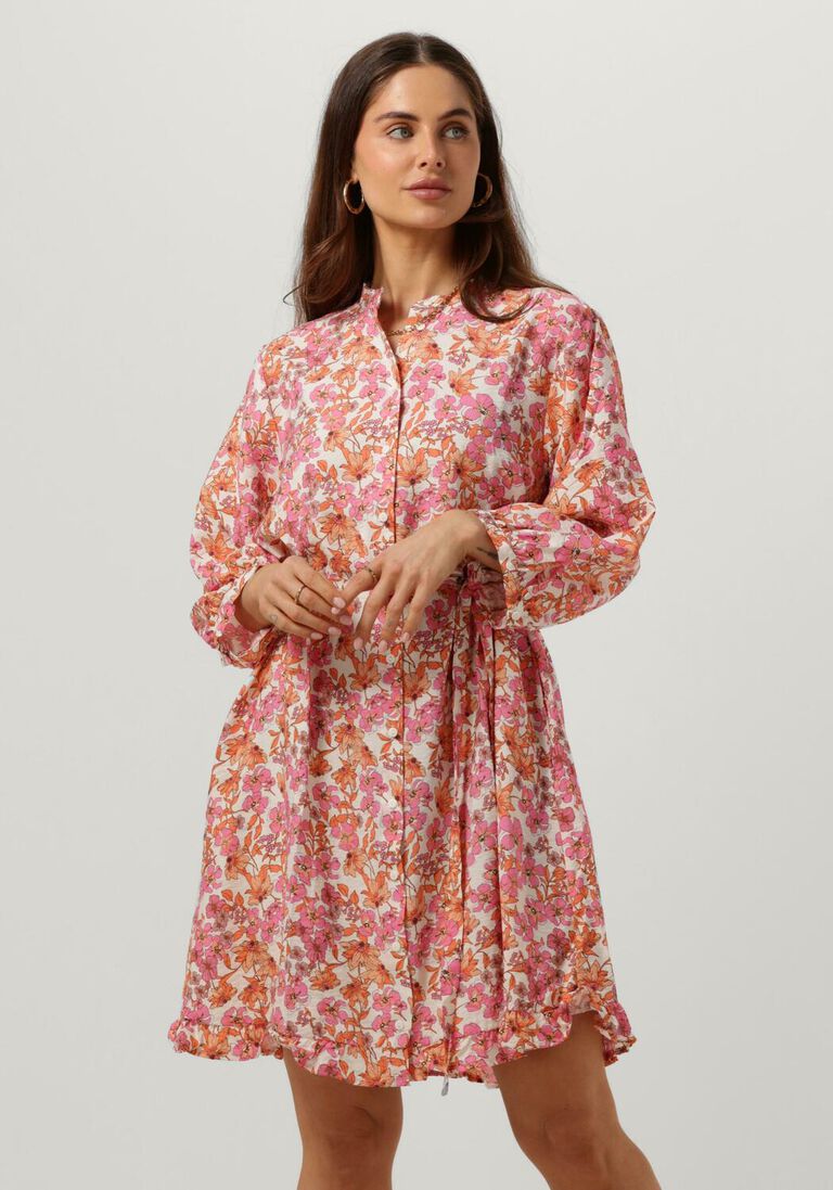 hell-pink msch copenhagen minikleid mschadanaya ladonna 3/4 shirt dress