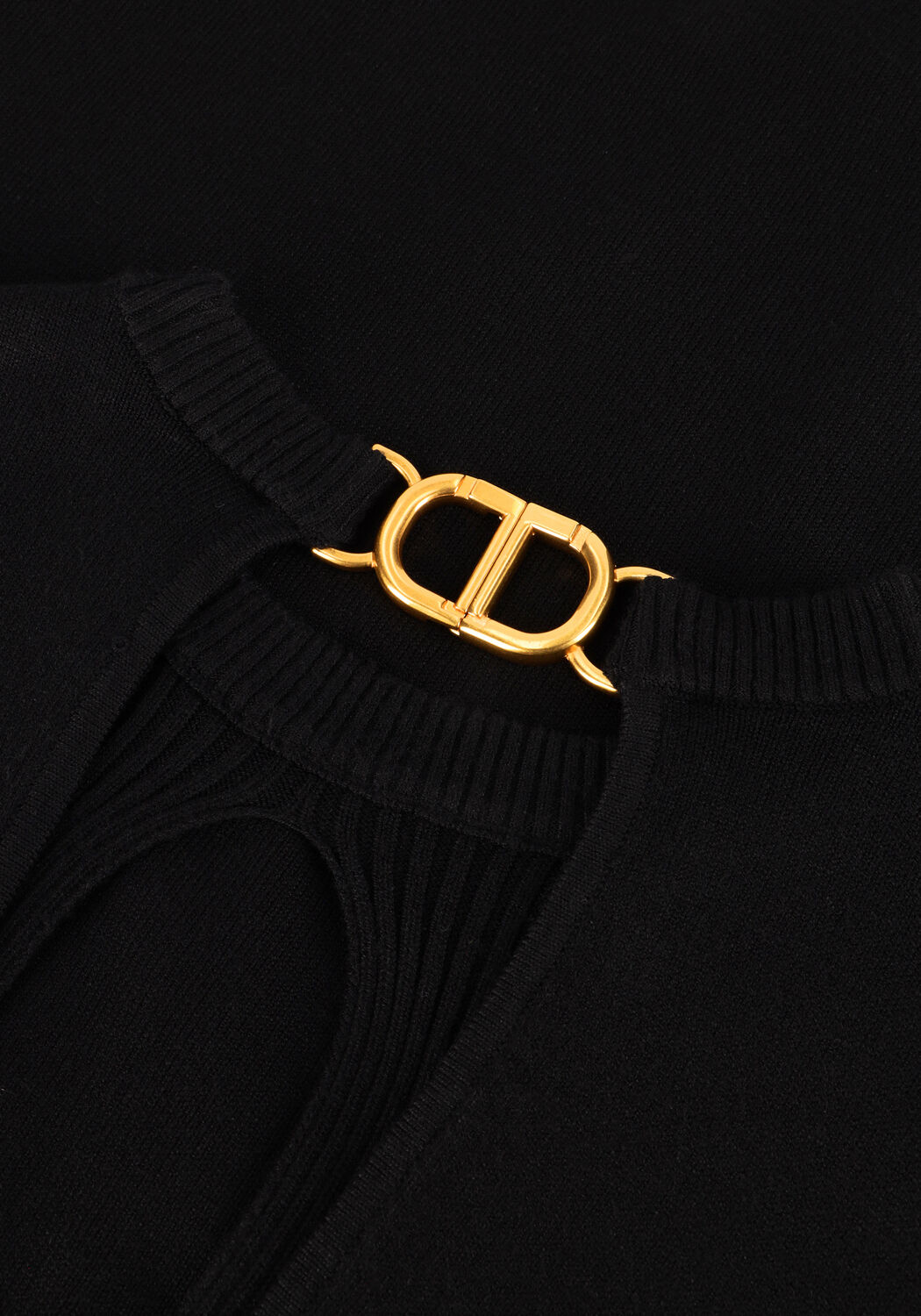 Schwarze TWINSET MILANO Midikleid 242TT3160 - large