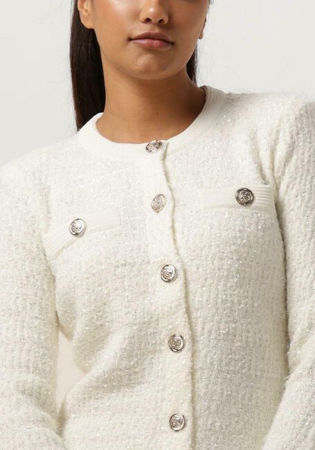 Weiße LIU JO Strickjacke GIACCA MAGLIA M/L P.STUOIA - large