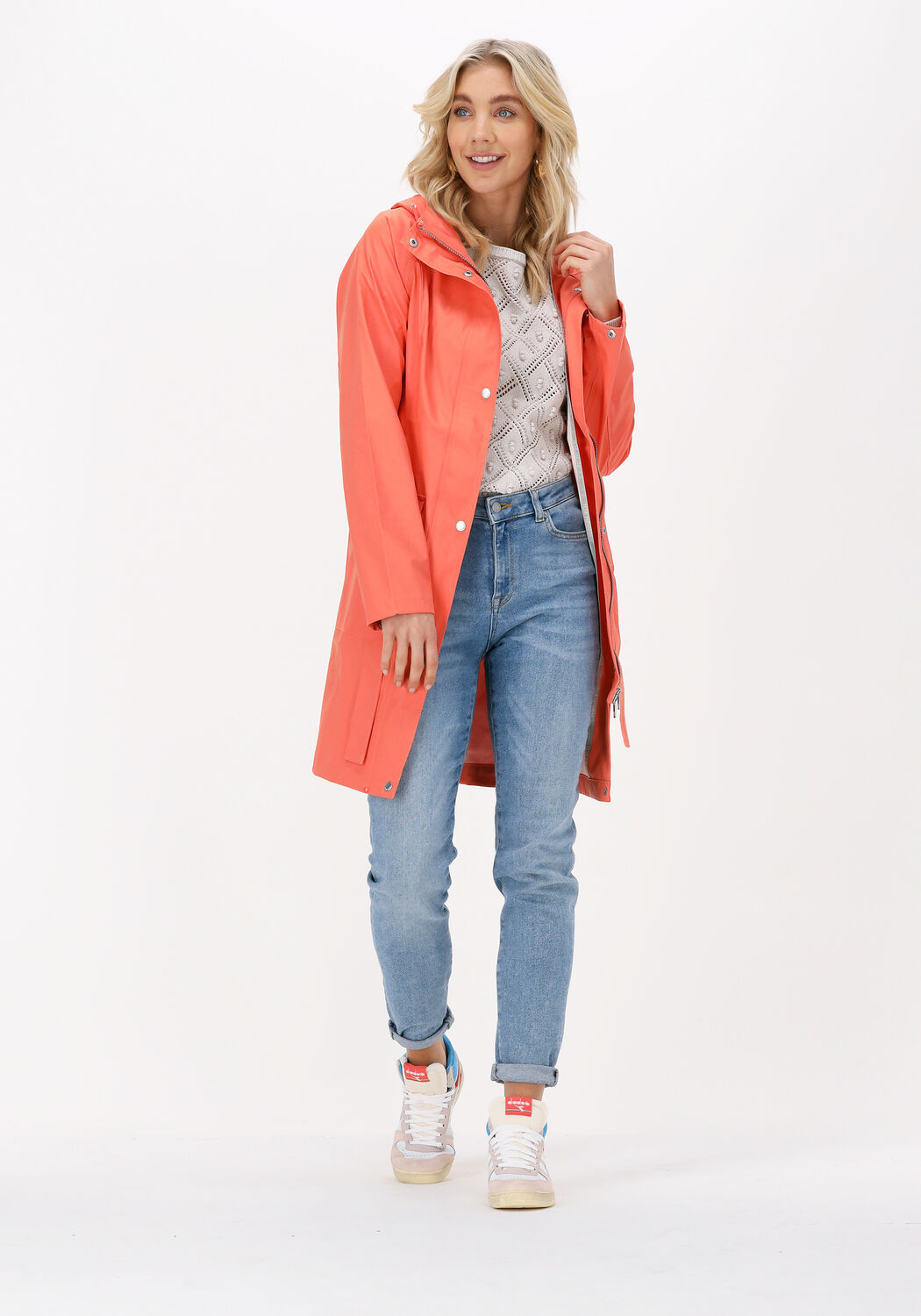 orangene ilse jacobsen regenjacke rain 70