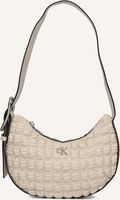 Beige CALVIN KLEIN Handtasche CRESCENT BUCKLE SHOU - medium