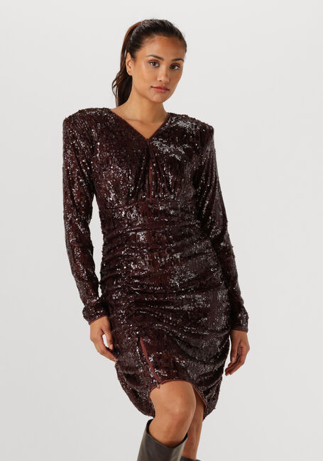 Braune COPENHAGEN MUSE Minikleid CMSEQUINCE-DRESS - large
