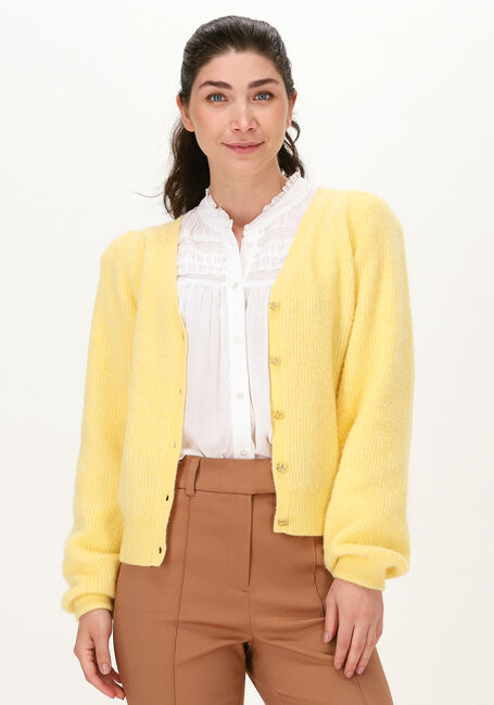 Gelbe FABIENNE CHAPOT Strickjacke SALLY CARDIGAN LONG SLEEVE - large