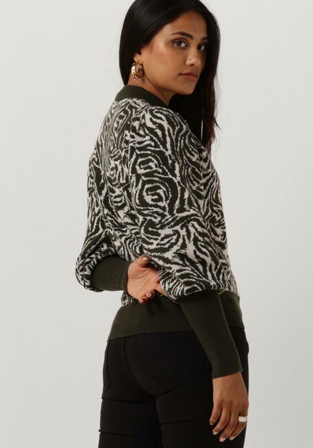 Grüne JANICE Pullover TRUI GEBREID POF MOUW JAY - large