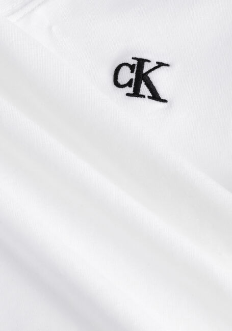 Weiße CALVIN KLEIN T-shirt CK EMBROIDERY STRETCH - large