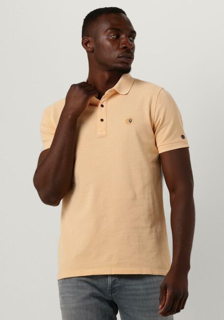 Pfirsich CAST IRON Polo-Shirt SHORT SLEEVE POLO INJECTED COTTON PIQUE - large
