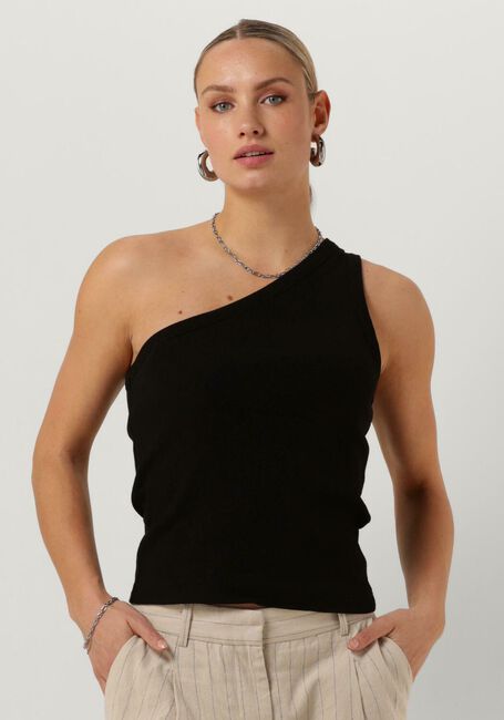 Schwarze SELECTED FEMME Top SLFANNA ONE SHOULDER TOP - large