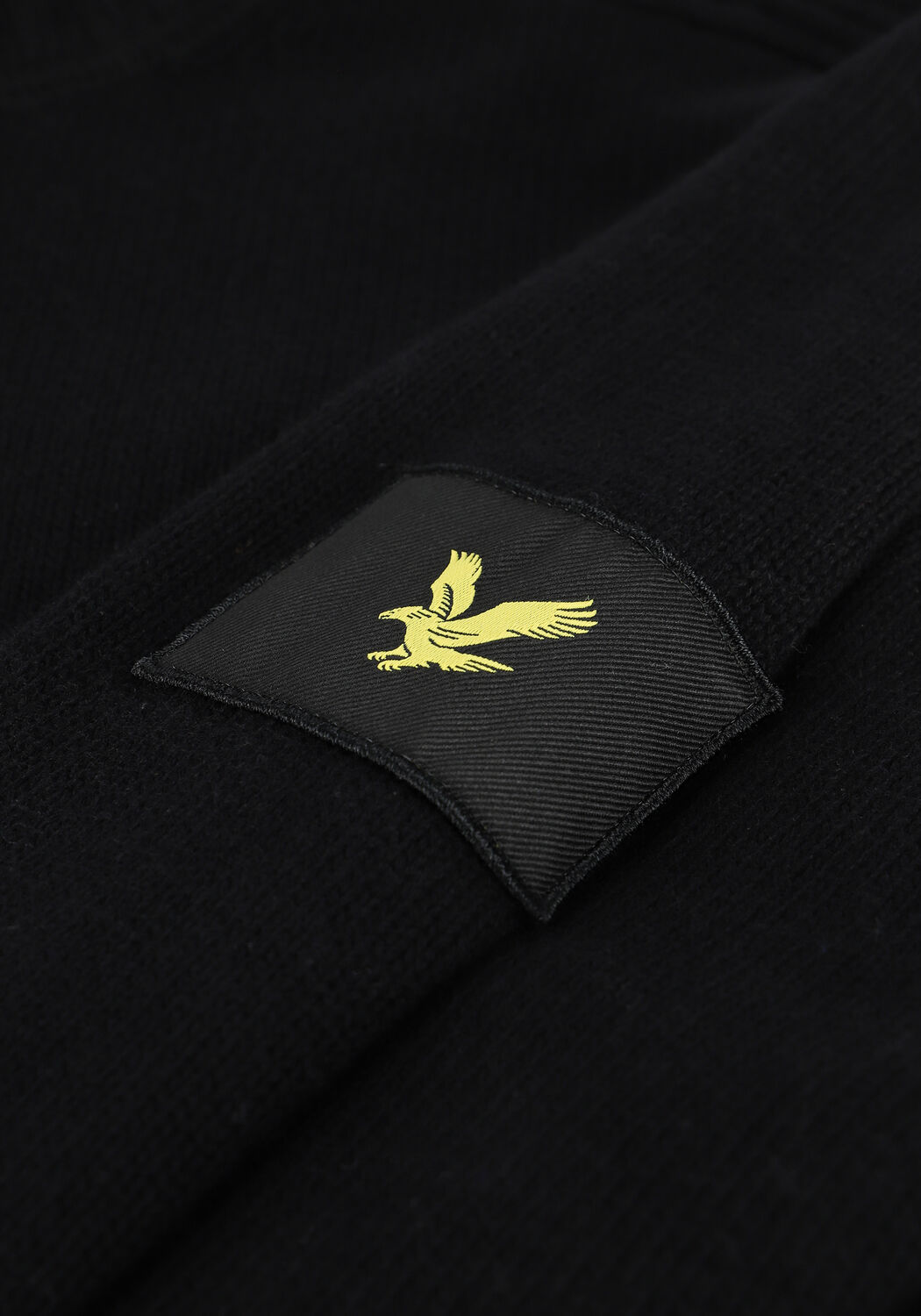 Schwarze LYLE & SCOTT Pullover SHOULDER DETAIL CREW NECK KNIT - large