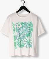 Ecru FABIENNE CHAPOT T-shirt FAY BLOOM GREEN T-SHIRT