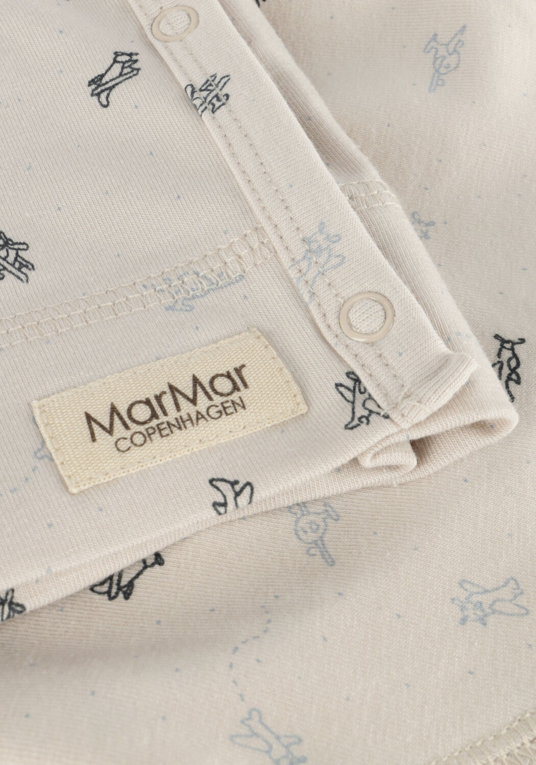 Beige MARMAR COPENHAGEN Top TUTI WRAP LS - large