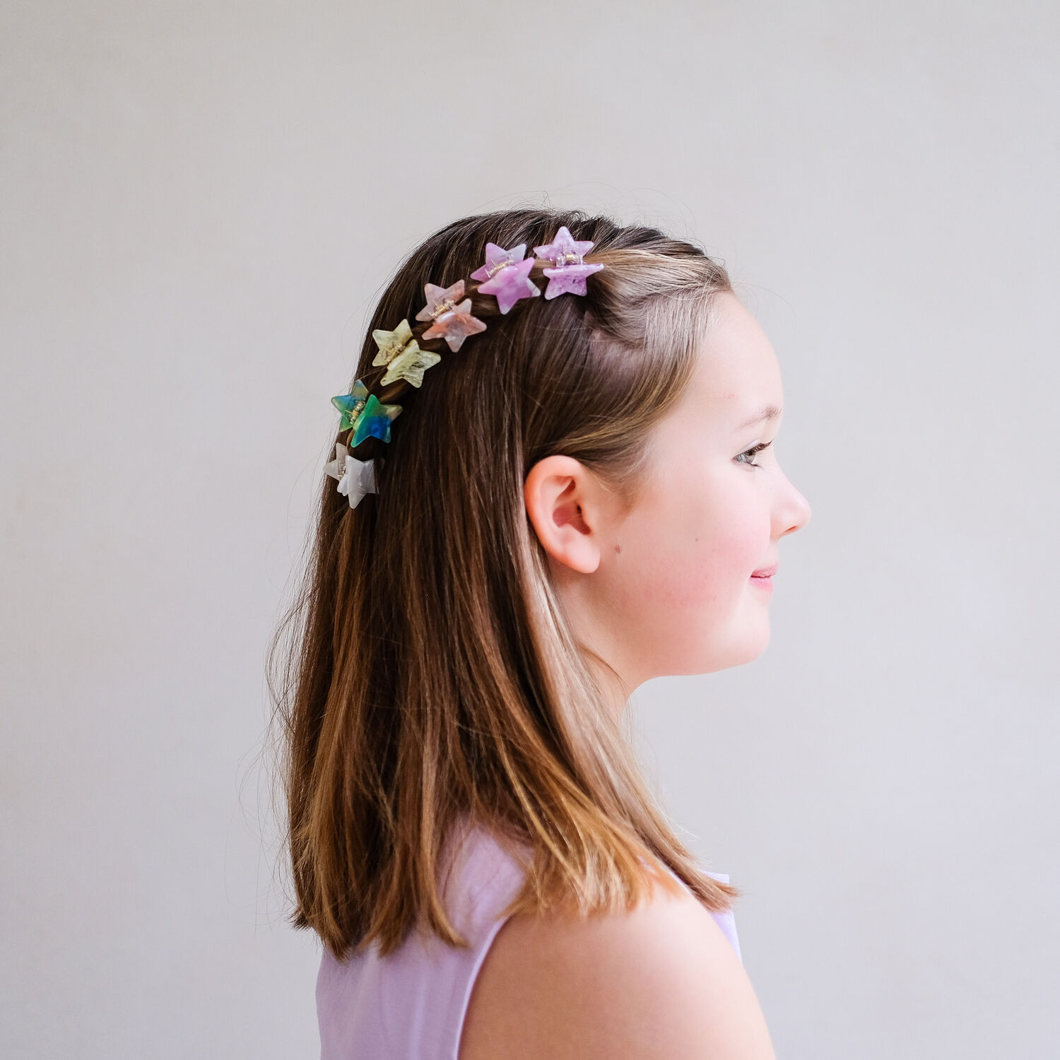Mehrfarbige/Bunte Mimi & Lula Haarschmuck STAR MINI CLAW CLIPS - large