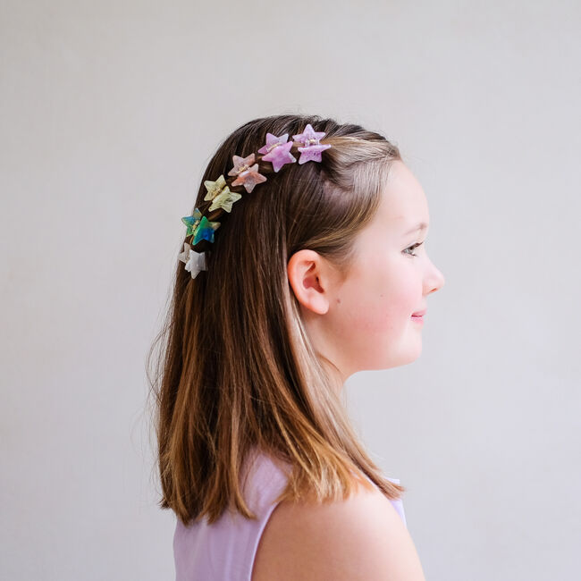 Mehrfarbige/Bunte Mimi & Lula Haarschmuck STAR MINI CLAW CLIPS - large