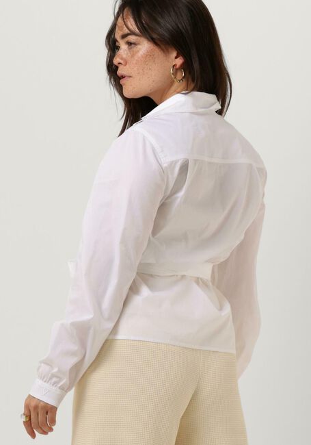 Weiße VANILIA Blusen COTTON POPLIN WRAP - large