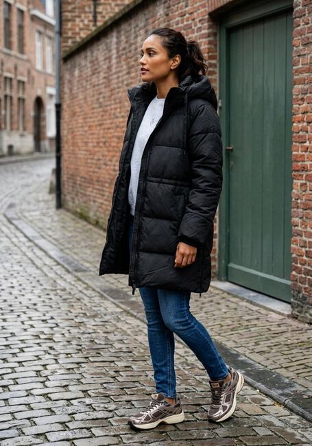 Schwarze MSCH COPENHAGEN Wattierte Jack MSCHMOLA PAVINARIA JACKET - large
