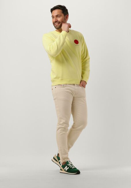 Gelbe EDWIN Sweatshirt JAPANESE SUN SWEAT HEAVY FELPA - large