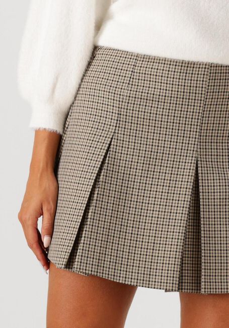 Beige CATWALK JUNKIE Minirock PLEATED CHECK SKIRT - large