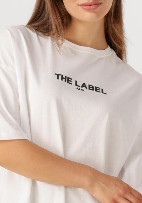Weiße ALIX THE LABEL T-shirt LADIES KNITTED BASIC THE LABEL T-SHIRT - large