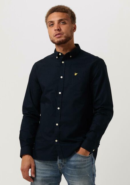 Dunkelblau LYLE & SCOTT Casual-Oberhemd REGULAR FIT LIGHT WEIGHT OXFORD SHIRT - large