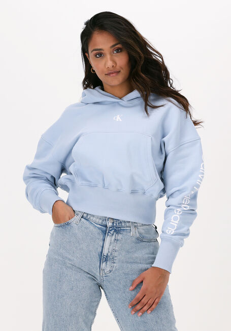 Hellblau CALVIN KLEIN Sweatshirt BACK TWO TONE MONOGRAM HOODIE - large