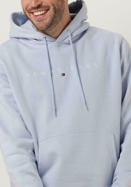 Hellblau TOMMY JEANS Pullover TJM REG LINEAR LOGO HOODIE EXT - large