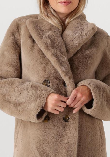 Beige IBANA Fake-Fur-Jack CAMIA - large