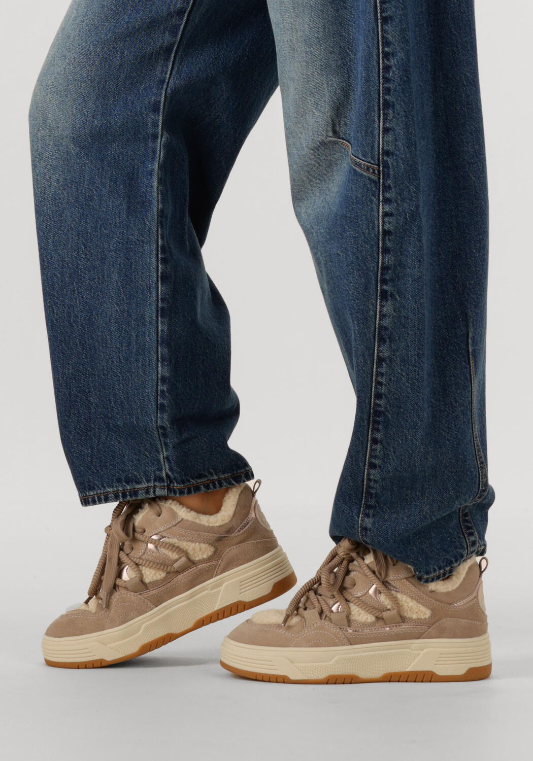 Beige STEVE MADDEN Sneaker Low BOOMER-F - large