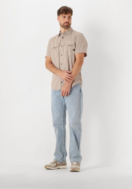 Taupe G-STAR RAW Casual-Oberhemd MARINE SLIM SHIRT S\S - large