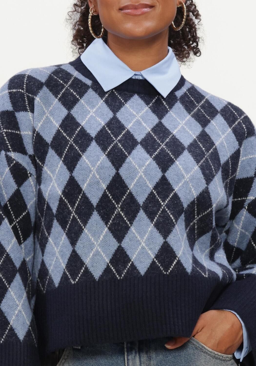 Dunkelblau NOTRE-V Pullover NV-ILA - large