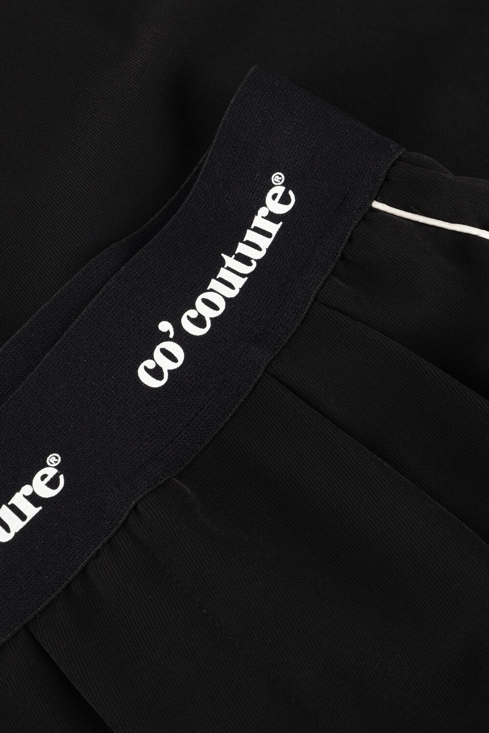 Schwarze CO'COUTURE Hose AMINACC LOGO PIPING LL PANT - large