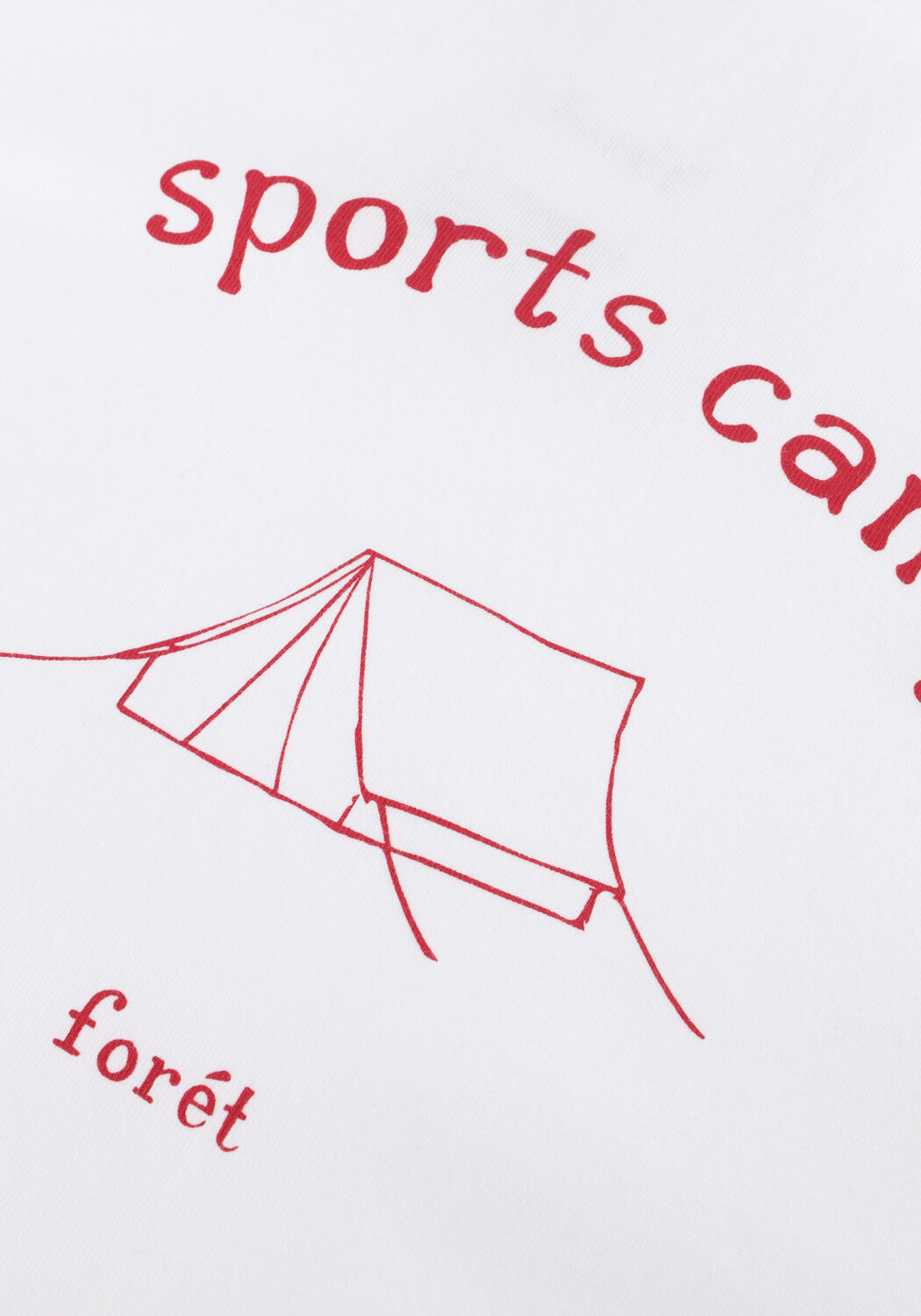 Wei&szlig;e FOR&Eacute;T T-shirt SPORTS T-SHIRT - large