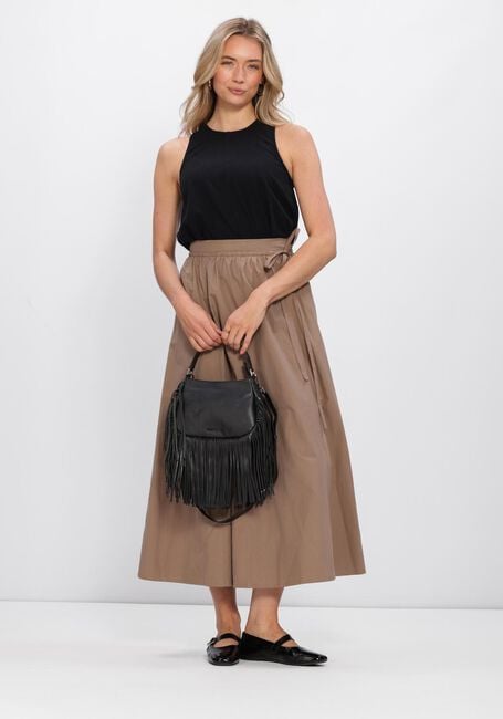 Schwarze SELECTED WOMEN Top SLFLUISA SL LINEN BLEND TOP - large