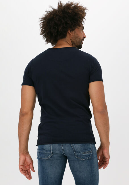 Dunkelblau DSTREZZED T-shirt MC. QUEEN BASIC TEE ORGANIC SLUB JERSEY - large