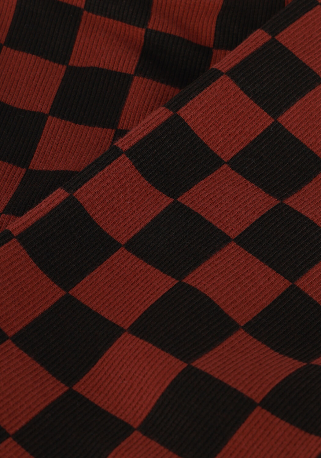 Rote DAILY BRAT Jogginghose CHEERY CHECKED PANTS BROWN - large