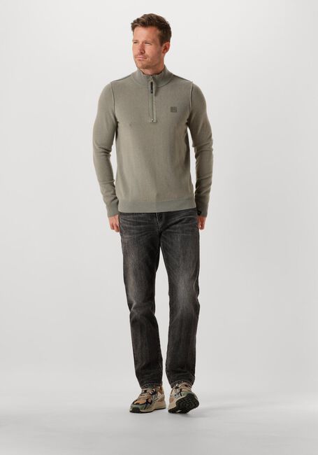 Grüne BUTCHER OF BLUE Pullover CLIFDEN HALFZIP - large