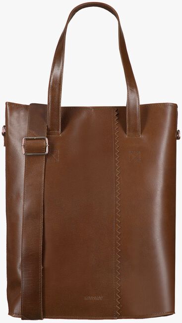Braune MYOMY Laptoptasche MY PAPER BAG WRAPPED OFFICE - large