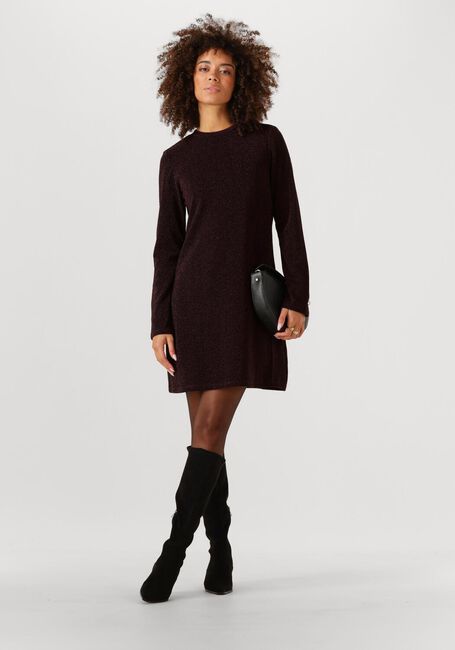 Bordeaux OBJECT Minikleid OBJFILIPA L/S RE SHORT DRESS - large