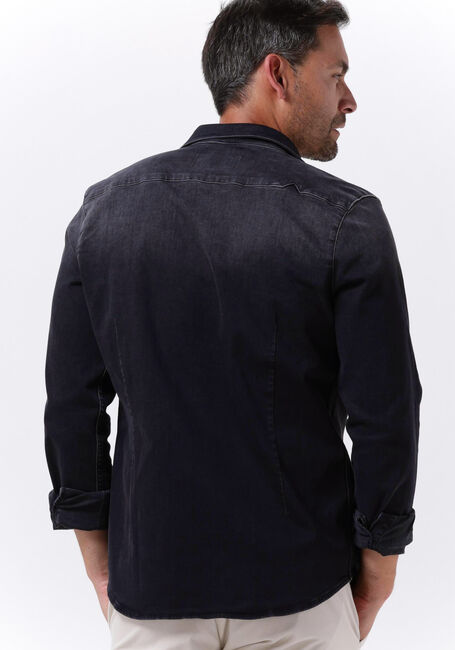 Dunkelgrau PUREWHITE Casual-Oberhemd PLAIN DENIM SHIRT WITH BLUE PEARL BUTTONS - large