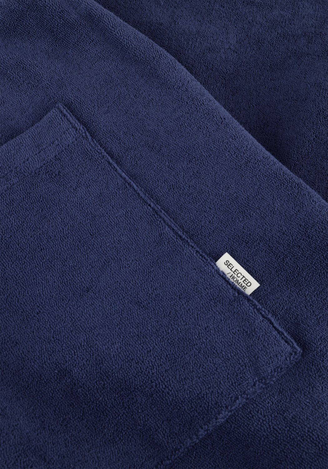 Dunkelblau SELECTED MEN Kurze Hose SLHLOOSE-TALON TOWEL JERSEY SHORTS - large