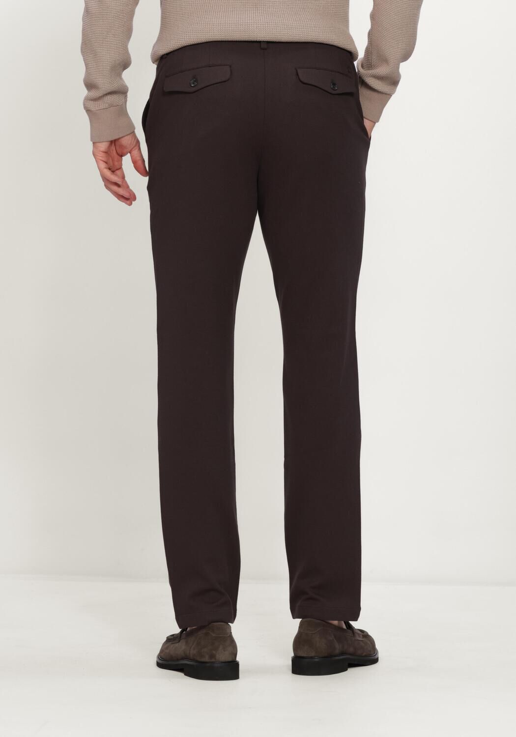 Braune DSTREZZED Hose DS_MARLON PIQUE CHINO - large