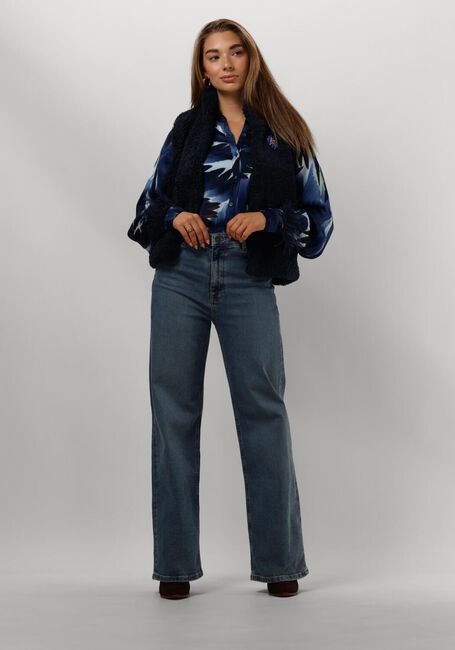 Blaue POM AMSTERDAM Blusen FEATHERS BLUE - large