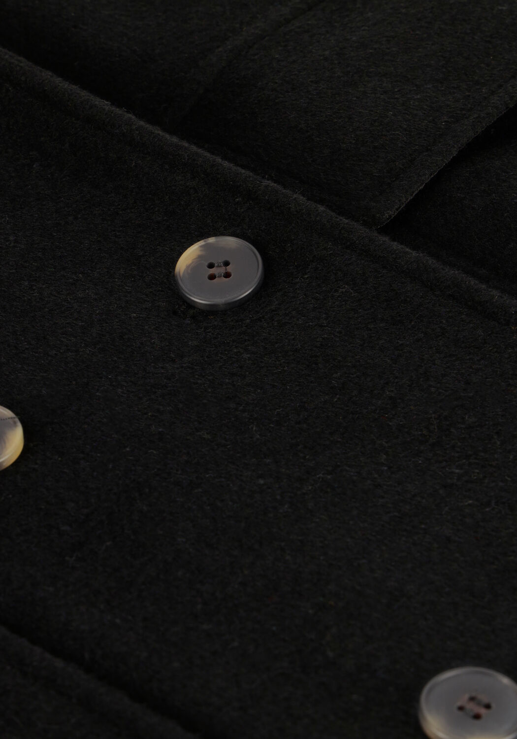 Schwarze SELECTED WOMEN M&auml;ntel KATRINE WOOL COAT - large