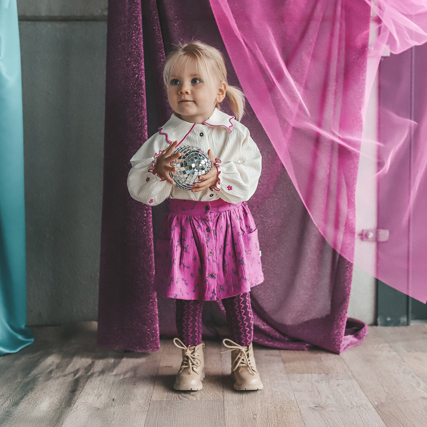 Lilane YOUR WISHES Minirock ANTIQUE FLOWER POCKET SKIRT - large