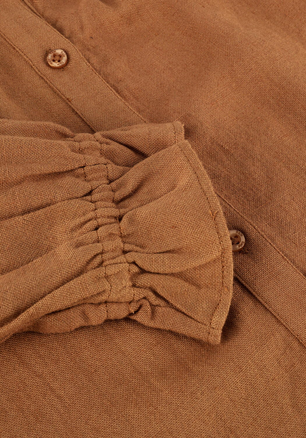 Camelfarbene BAJE STUDIO Blusen WOVEN ALL-OVER EMBRO BLOUSE - large