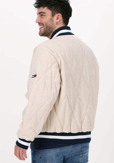 Beige TOMMY JEANS Jack TJM DIAMOND QUILTED BOMBER - large